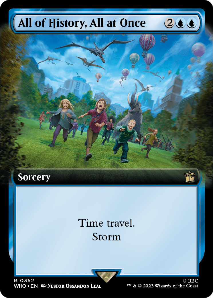 All of History, All at Once (Extended Art) (WHO-352) - Doctor Who: (Extended Art) Foil