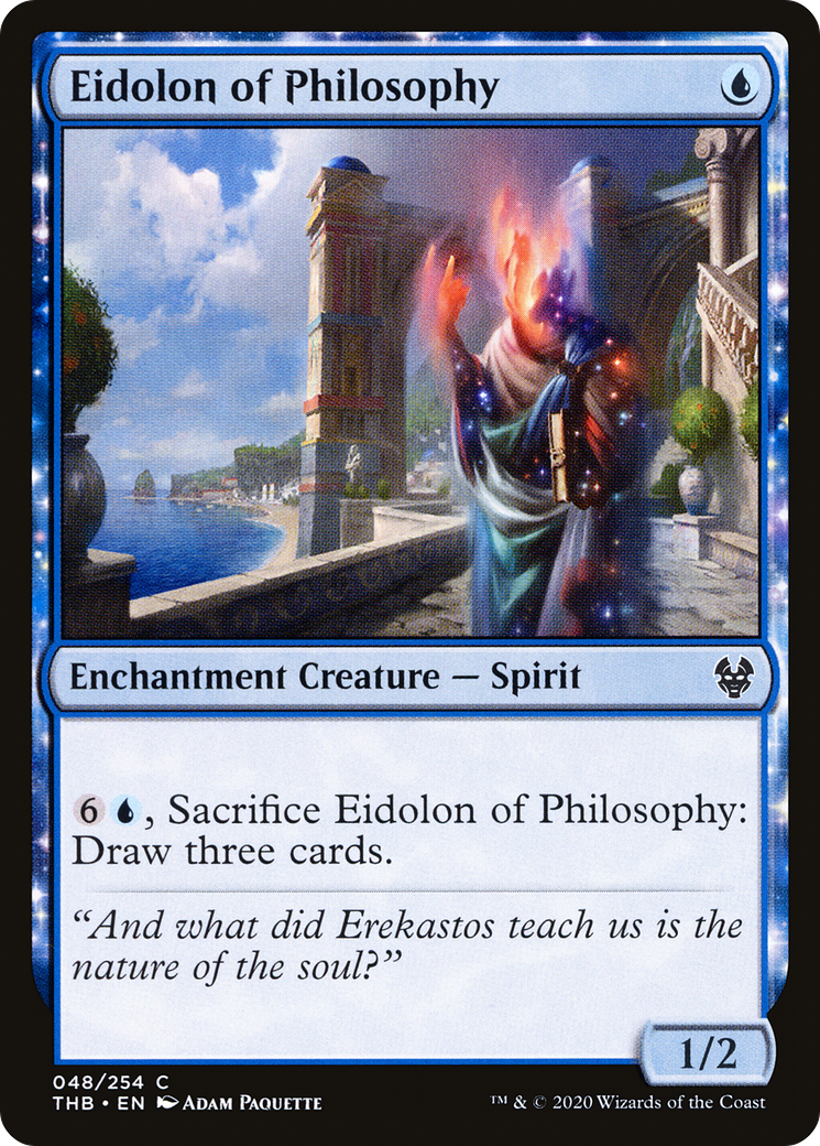 Eidolon of Philosophy (THB-048) - Theros Beyond Death: (enchantment) Foil