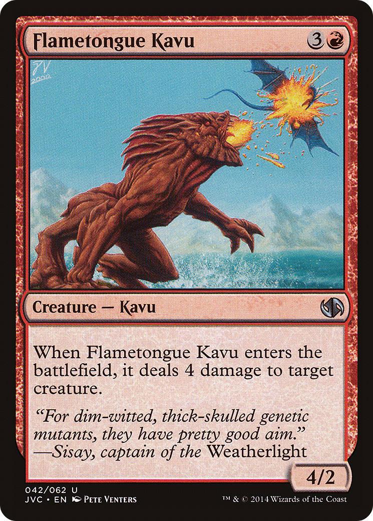 Flametongue Kavu (DD3-042) - Duel Decks Anthology: Jace vs. Chandra