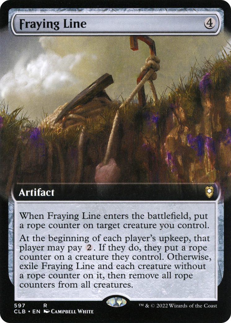 Fraying Line (Extended Art) (CLB-597) - Commander Legends: Battle for Baldur's Gate: (Extended Art)