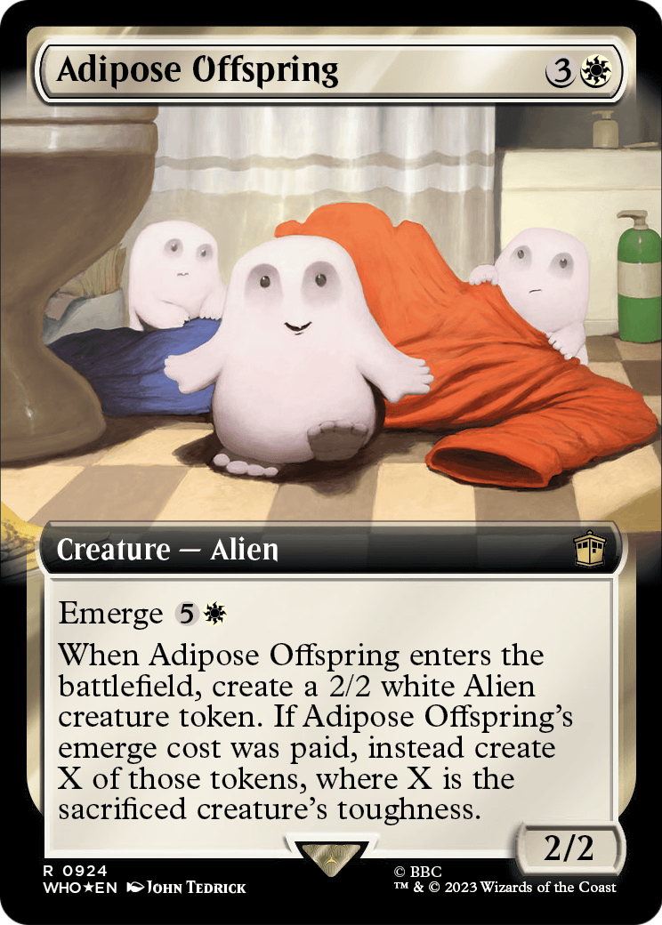 Adipose Offspring (Extended Art) (Surge Foil) (WHO-924) - Doctor Who: (Extended Art) Foil