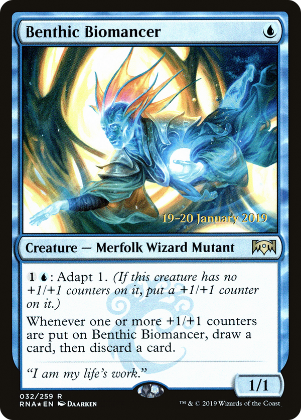 Benthic Biomancer (PRE-032) - Ravnica Allegiance Promos Foil