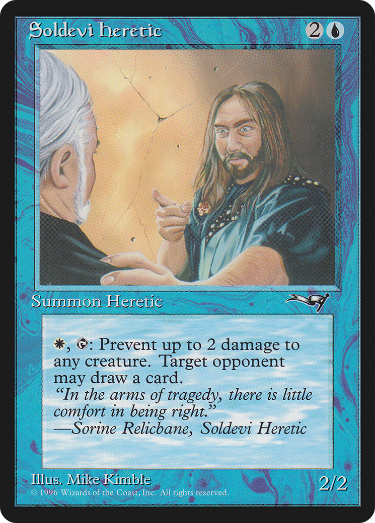 Soldevi Heretic (Blue Robe) (ALL-050) - Alliances