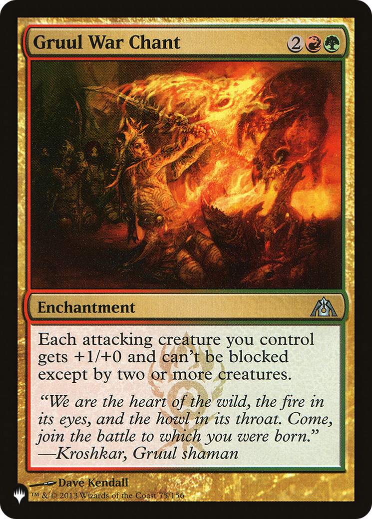 Gruul War Chant (LIST-75/156) - The List