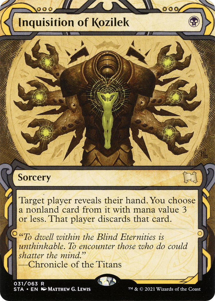 Inquisition of Kozilek (STA-031) - Strixhaven Mystical Archive: (Showcase) (Borderless)