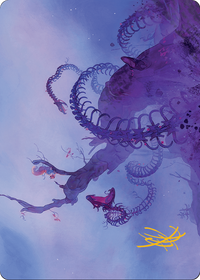 Coiling Rebirth // Coiling Rebirth (ABLB-044) - Bloomburrow Art Series (Borderless) Foil