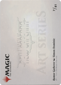 Rumor Gatherer // Rumor Gatherer (ASNC-007) - New Capenna Art Series (Borderless) Foil