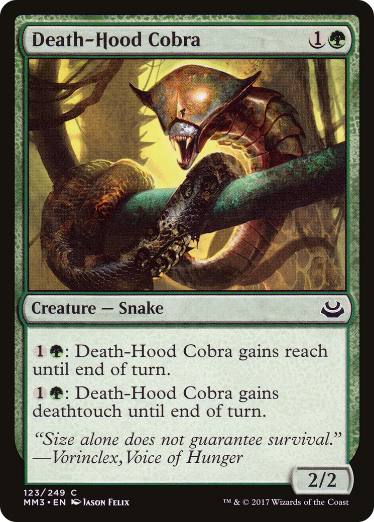 Death-Hood Cobra (MM3-123) - Modern Masters 2017 Foil