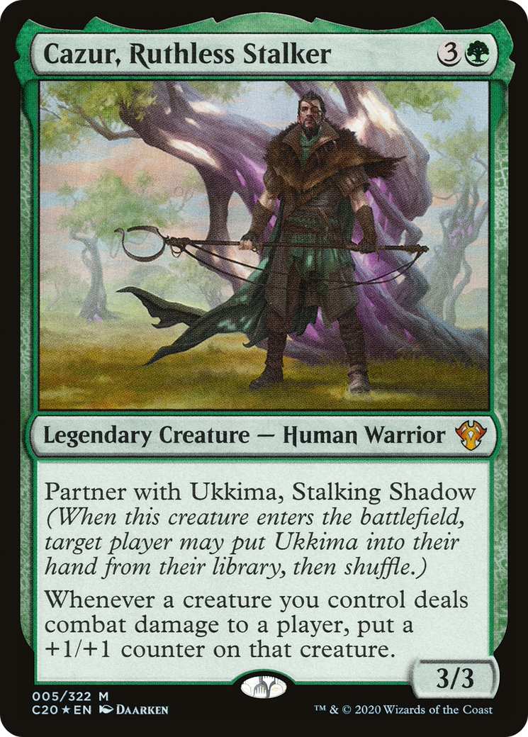 Cazur, Ruthless Stalker (C20-005) - Commander 2020 Foil