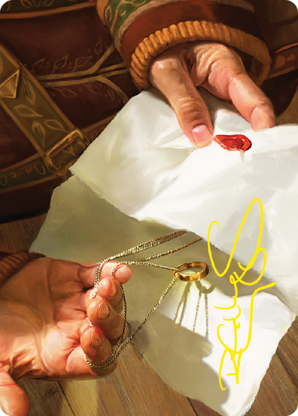 Bilbo's Ring // Bilbo's Ring (ALTR-037) - Tales of Middle-earth Art Series (Borderless) Foil