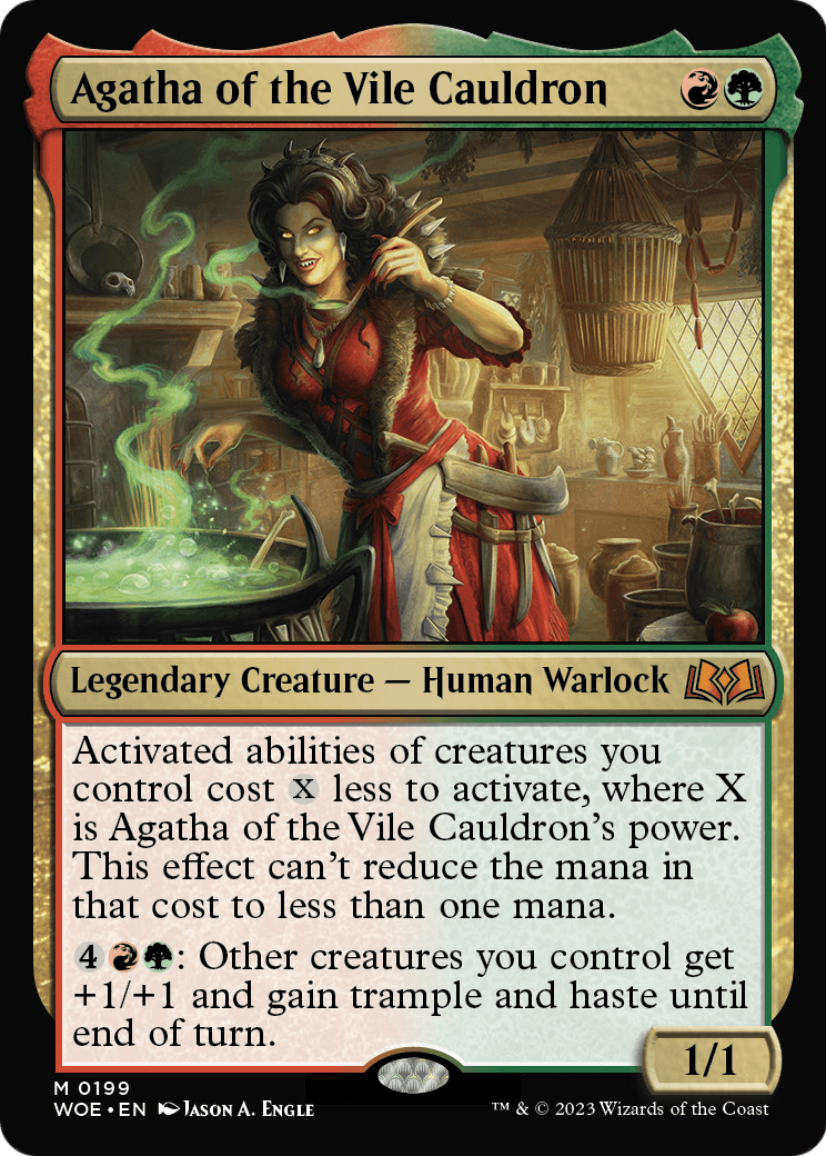 Agatha of the Vile Cauldron (WOE-199) - Wilds of Eldraine Foil