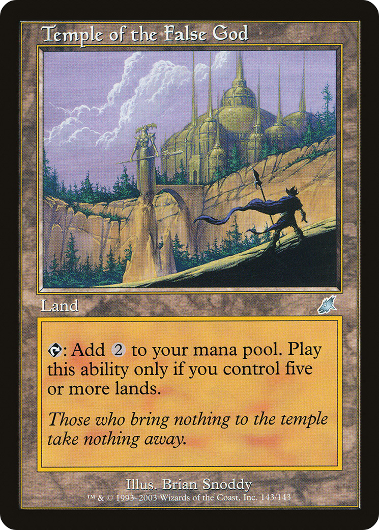 Temple of the False God (SCG-143) - Scourge Foil