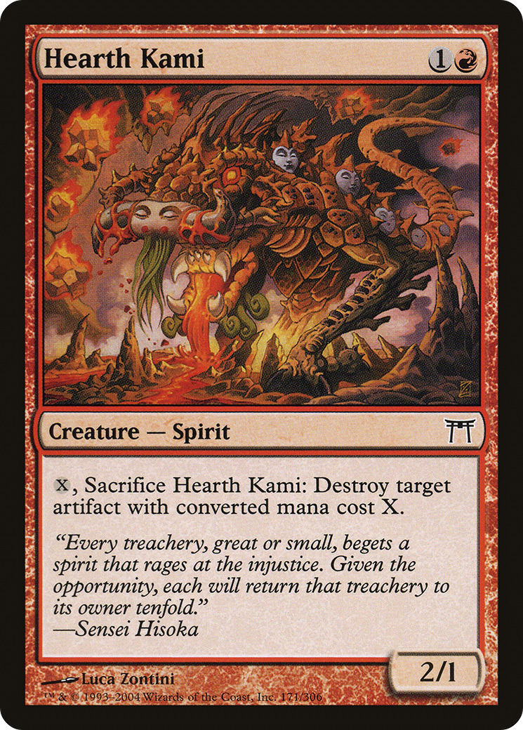 Hearth Kami (CHK-171) - Champions of Kamigawa Foil