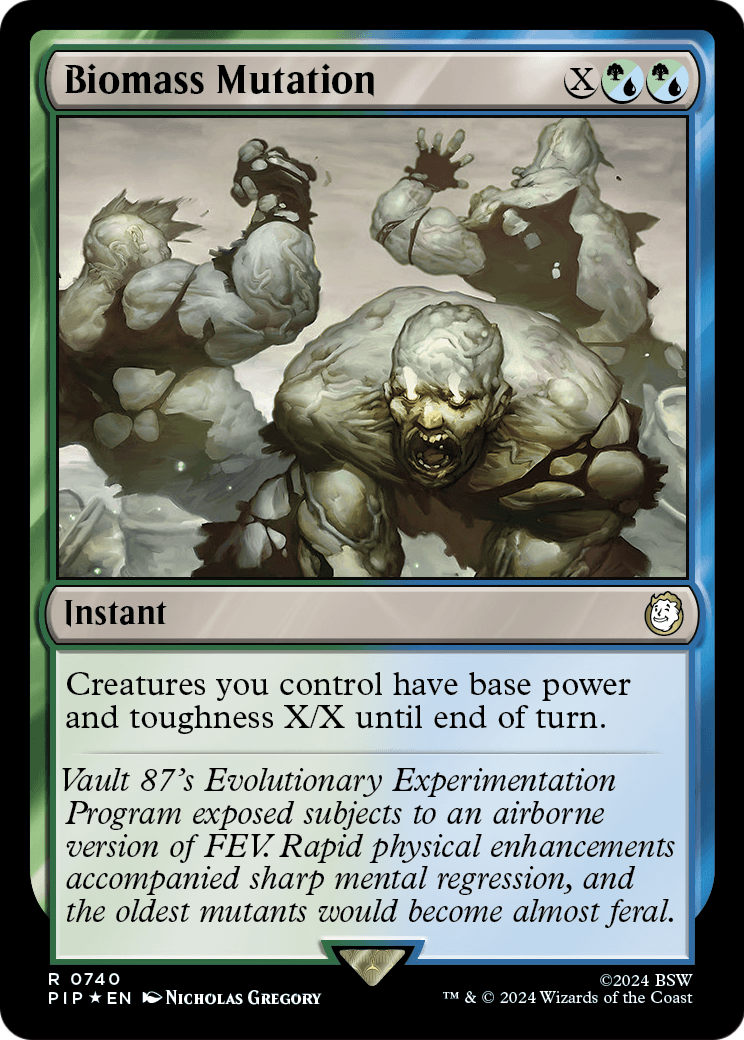 Biomass Mutation (Surge Foil) (PIP-740) - Fallout Foil