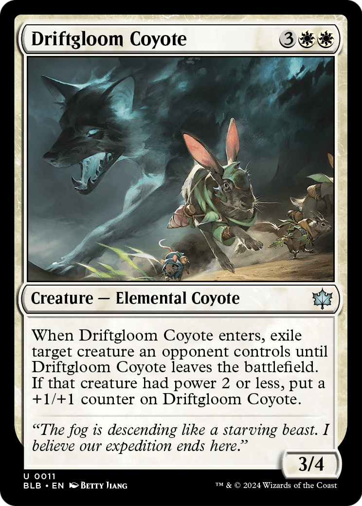 Driftgloom Coyote (BLB-011) - Bloomburrow