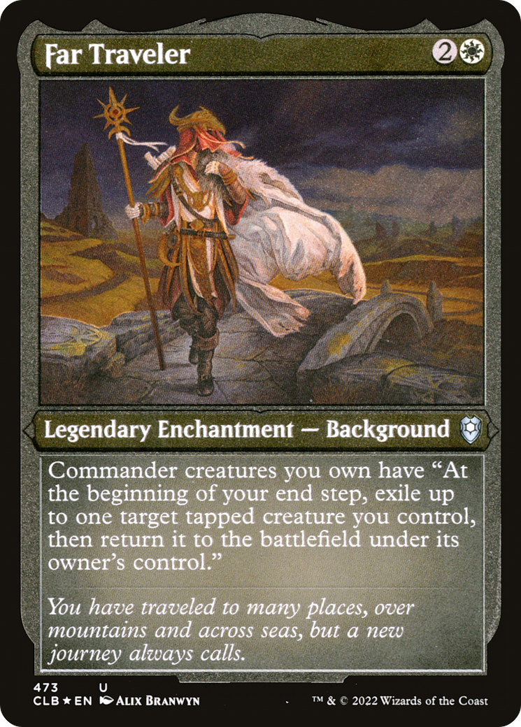 Far Traveler (Foil Etched) (CLB-473) - Commander Legends: Battle for Baldur's Gate Foil