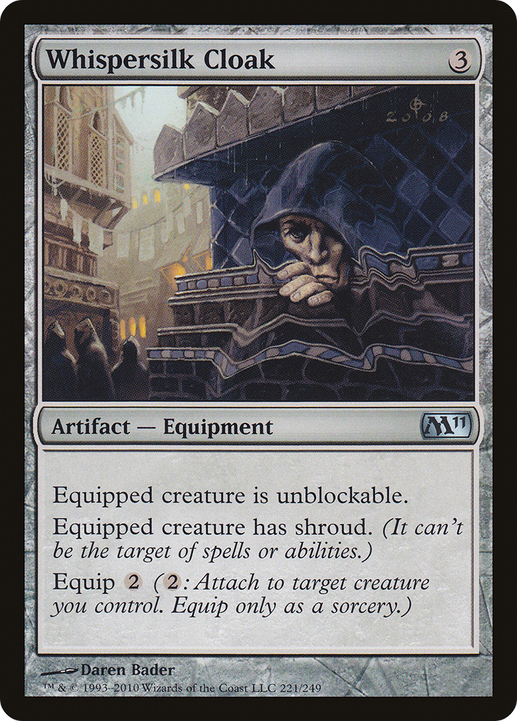 Whispersilk Cloak (M11-221) - Magic 2011