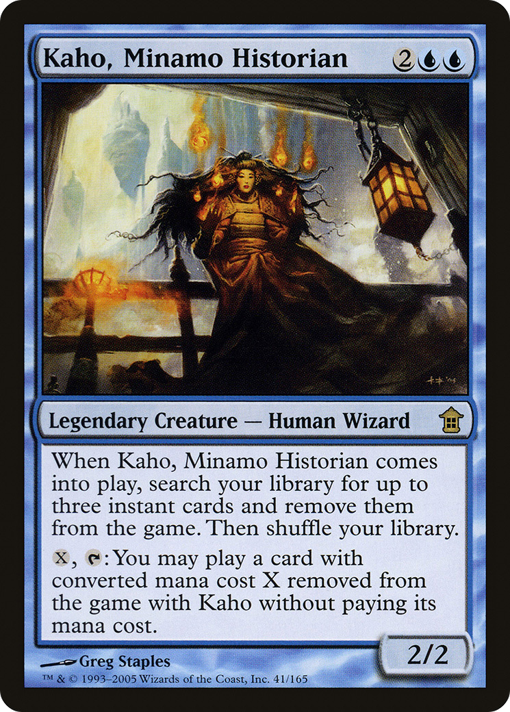 Kaho, Minamo Historian (SOK-041) - Saviors of Kamigawa