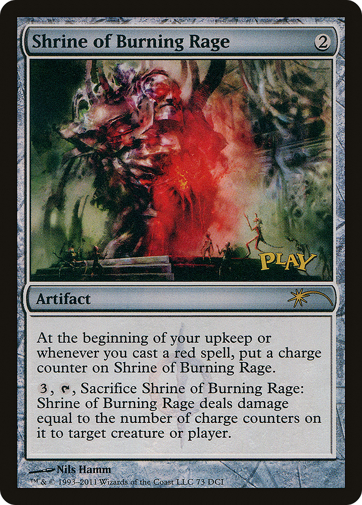 Shrine of Burning Rage (WPN-073) - DCI Promos Foil