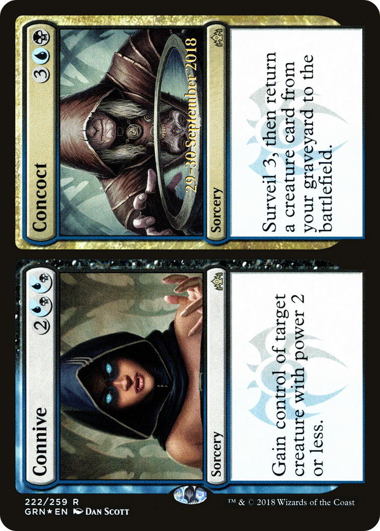 Connive // Concoct (PRE-222) - Guilds of Ravnica Promos Foil