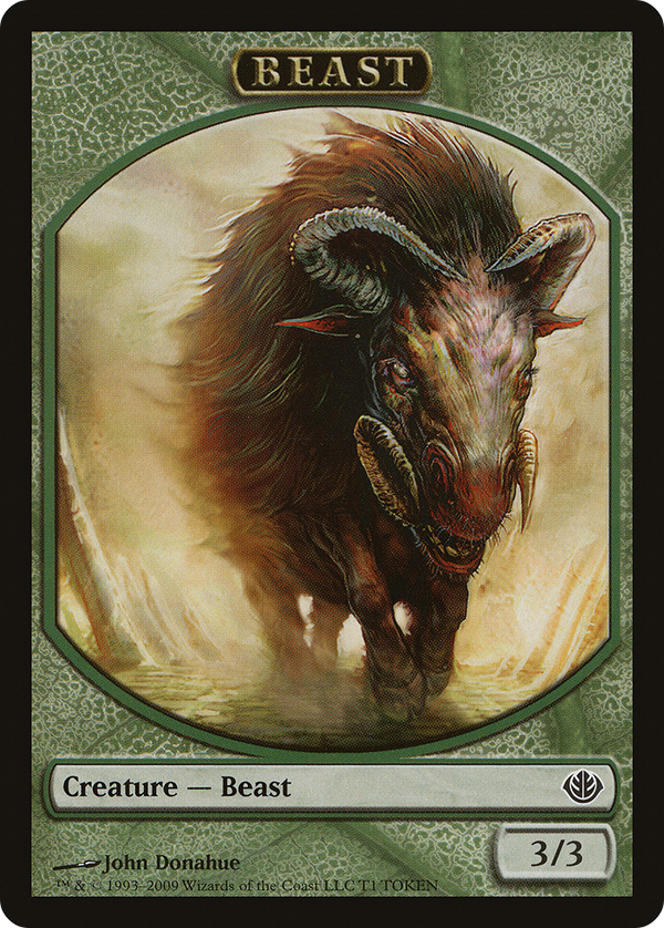Beast Token (3/3) (DDD-0T1) - Duel Decks: Garruk vs. Liliana Tokens
