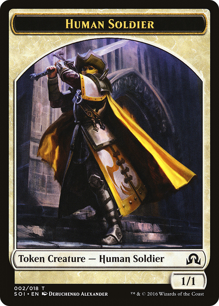 Human Soldier Token (SOI-002) - Shadows over Innistrad Tokens
