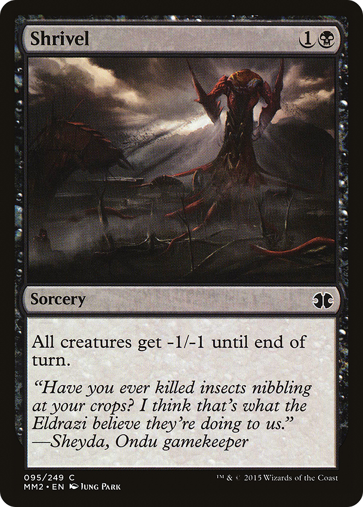 Shrivel (MM2-095) - Modern Masters 2015 Foil
