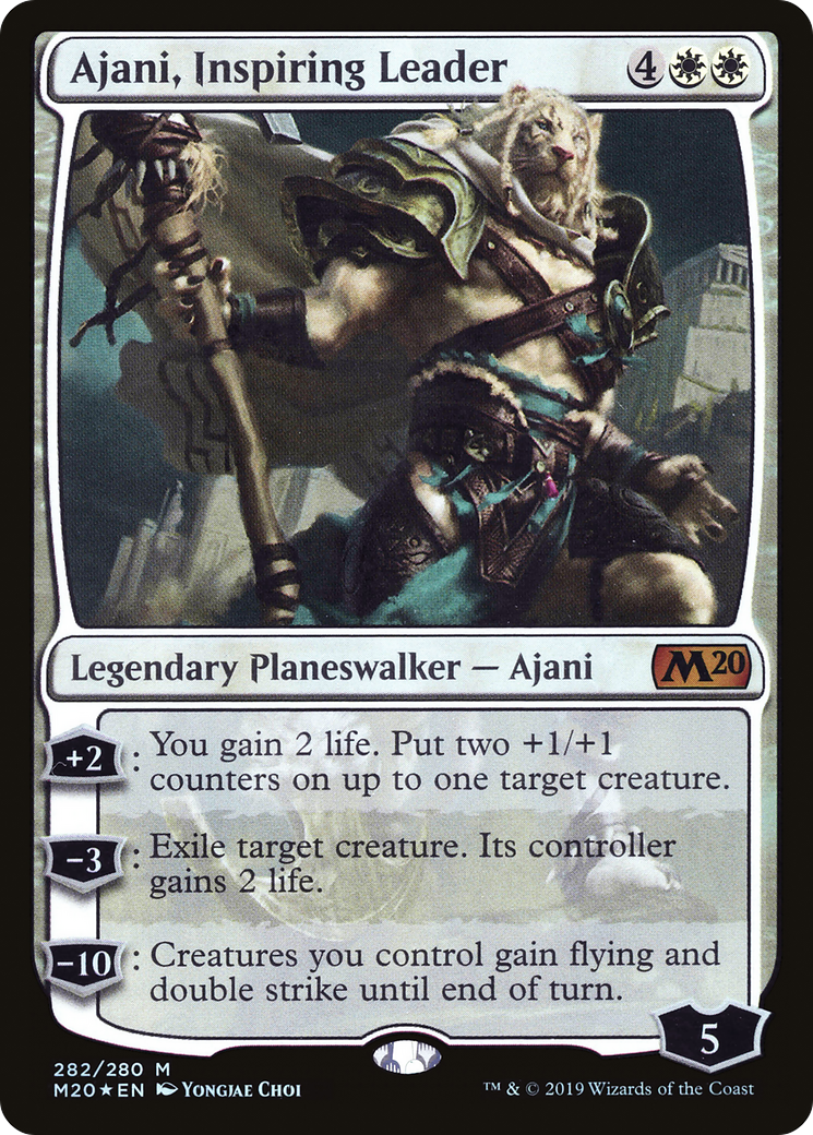 Ajani, Inspiring Leader (M20-282) - Core Set 2020 Foil