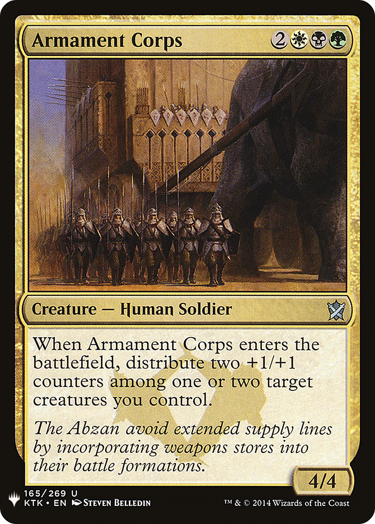 Armament Corps (LIST-165) - The List