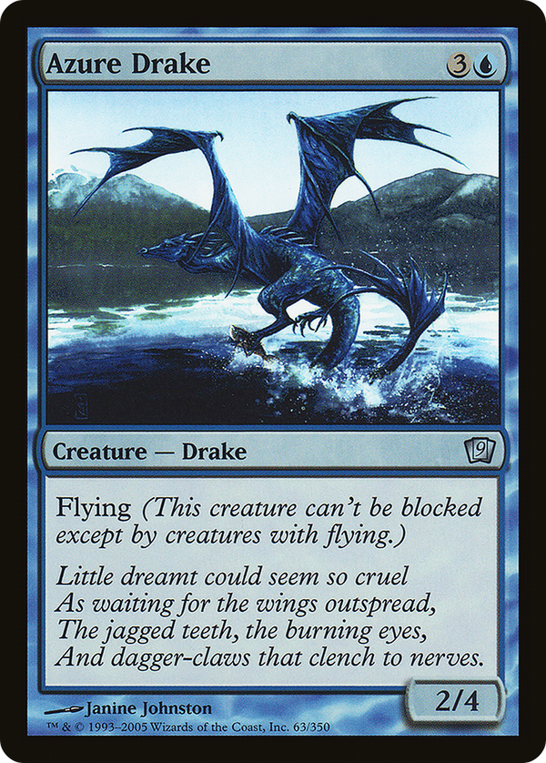 Azure Drake (9ED-063) - 9th Edition Foil