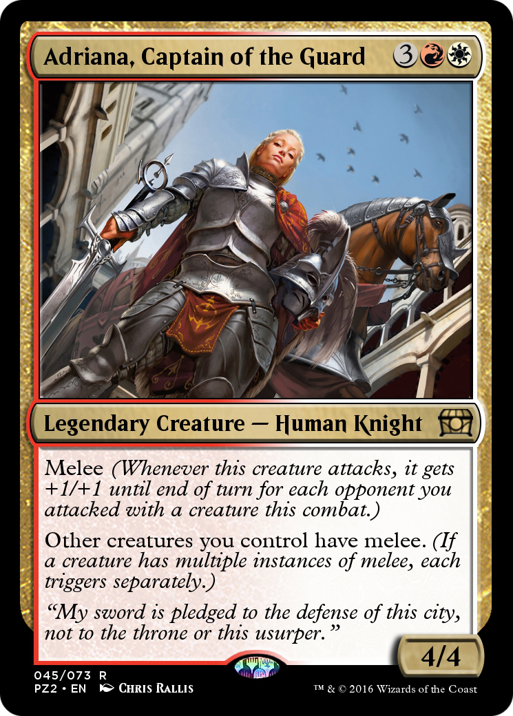 Adriana, Captain of the Guard (PZ2-045) - Treasure Chest Foil