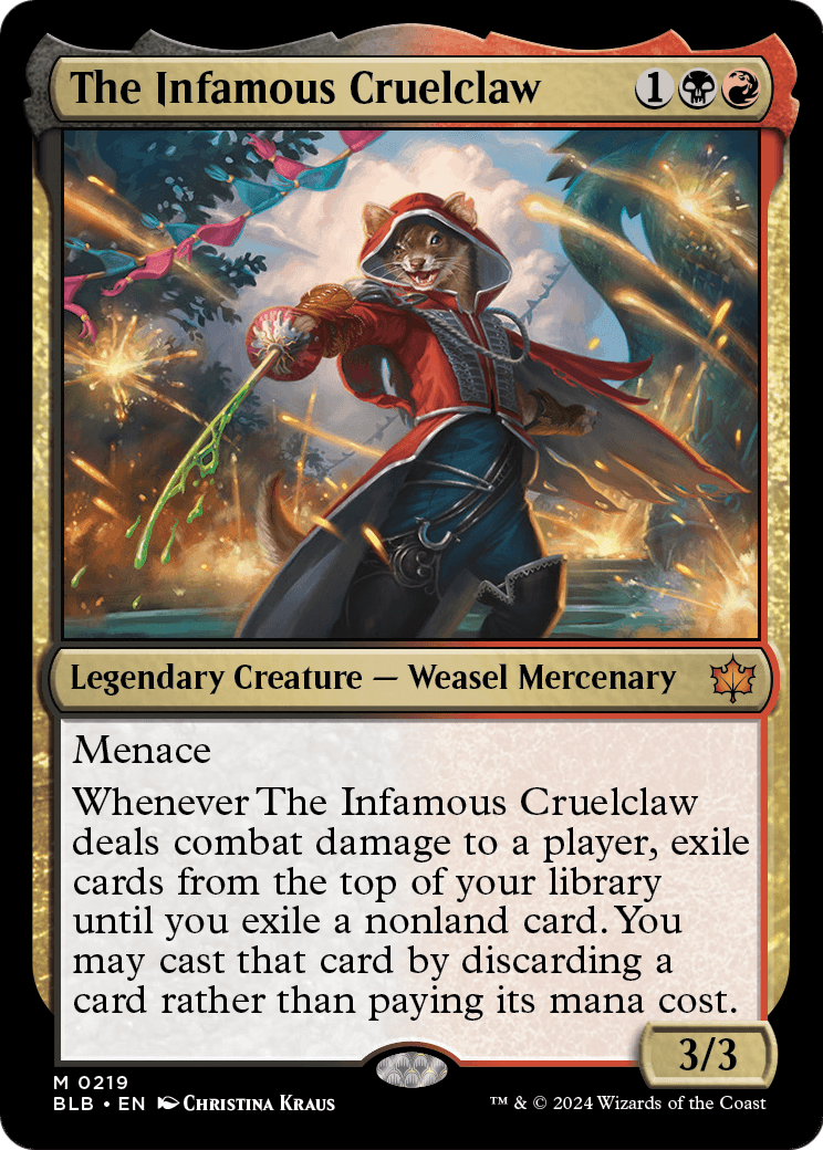 The Infamous Cruelclaw (BLB-219) - Bloomburrow