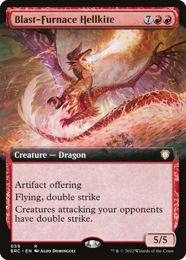 Blast-Furnace Hellkite (Extended Art) (BRC-059) - The Brothers' War Commander: (Extended Art)