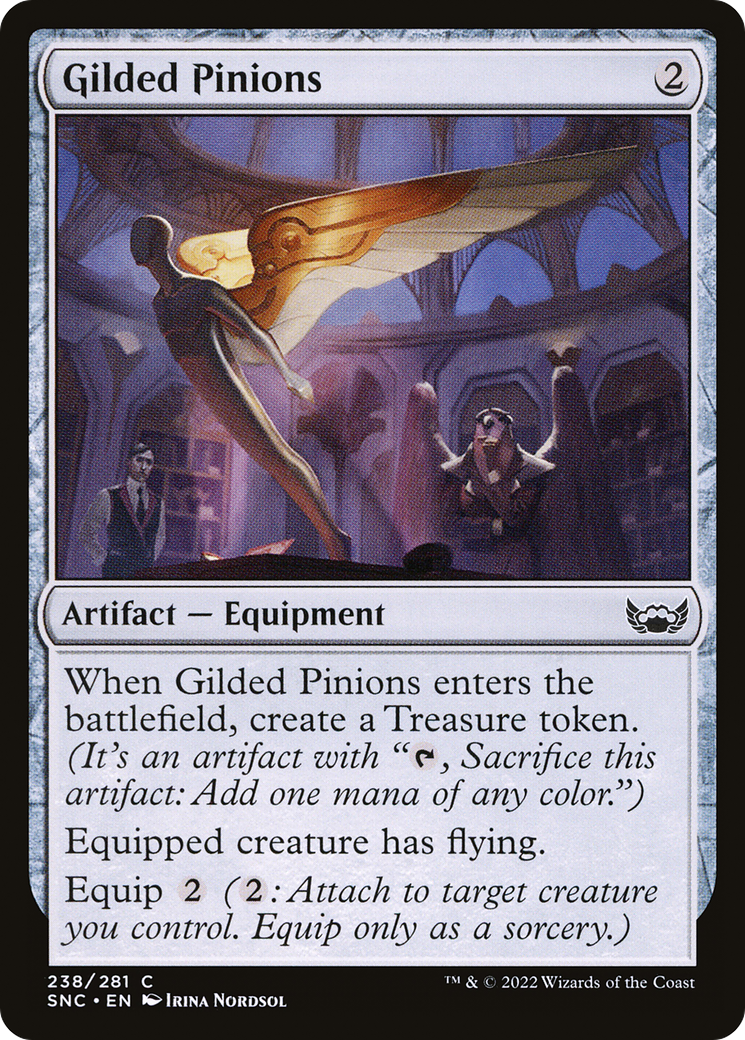 Gilded Pinions (SNC-238) - Streets of New Capenna Foil