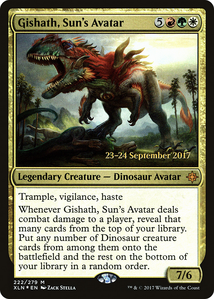 Gishath, Sun's Avatar (XLN) (PRE-222) - Ixalan Promos Foil