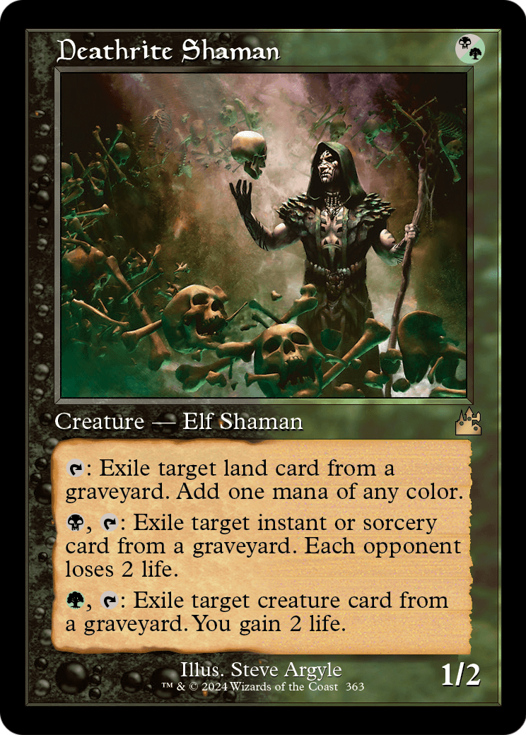 Deathrite Shaman (Retro Frame) (RVR-363) - Ravnica Remastered