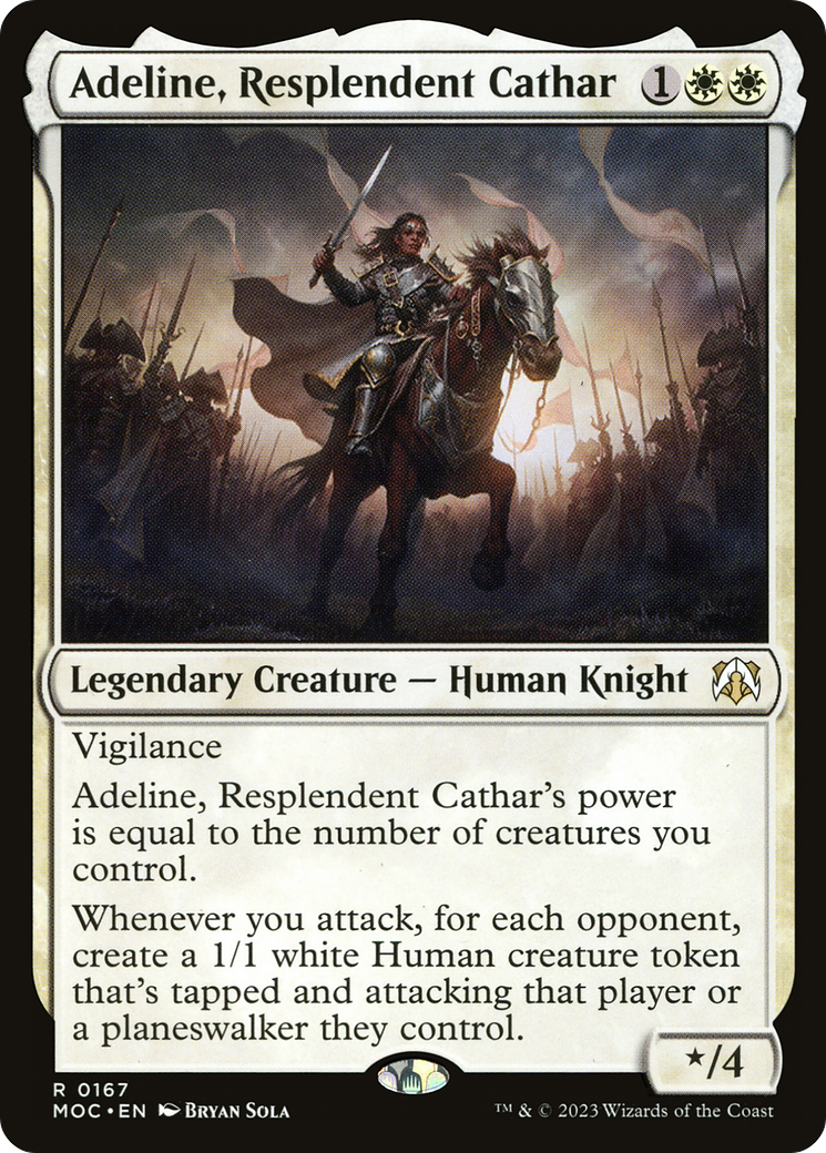 Adeline, Resplendent Cathar (MOC-167) - March of the Machine Commander
