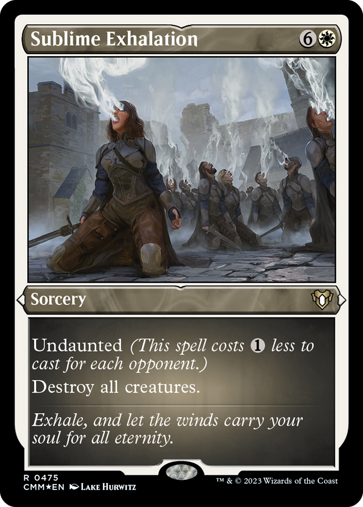 Sublime Exhalation (Foil Etched) (CMM-475) - Commander Masters Foil