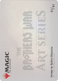 Swamp // Swamp (ABRO-051) - The Brothers' War Art Series (Borderless) Foil