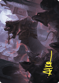 Gnawing Crescendo // Gnawing Crescendo (AWOE-017) - Wilds of Eldraine Art Series (Borderless) Foil