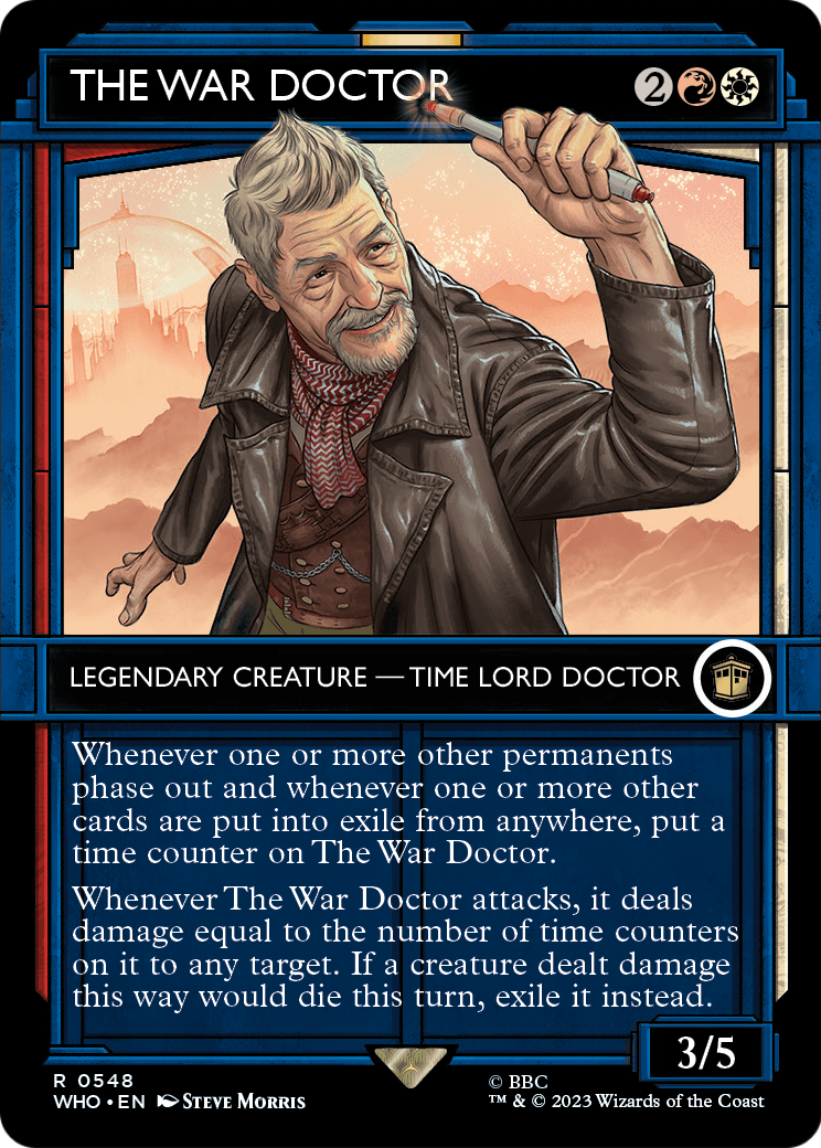 The War Doctor (Showcase) (WHO-548) - Doctor Who: (Showcase) (Borderless) Foil
