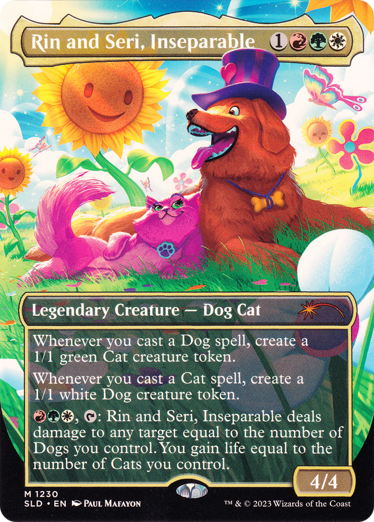 Rin and Seri, Inseparable (1230) (SLD-1230) - Secret Lair Drop (Borderless) Foil