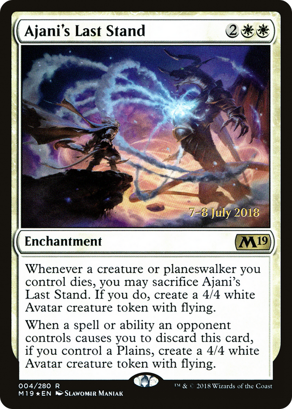 Ajani's Last Stand (PRE-004) - Core Set 2019 Promos Foil