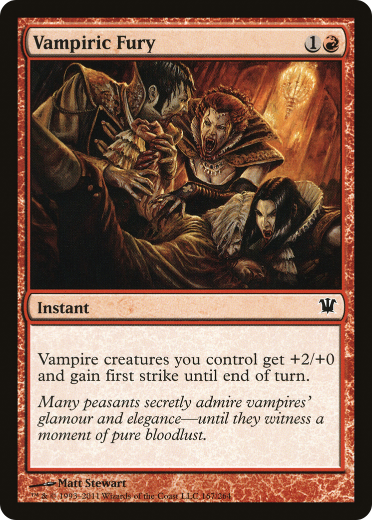 Vampiric Fury (ISD-167) - Innistrad Foil