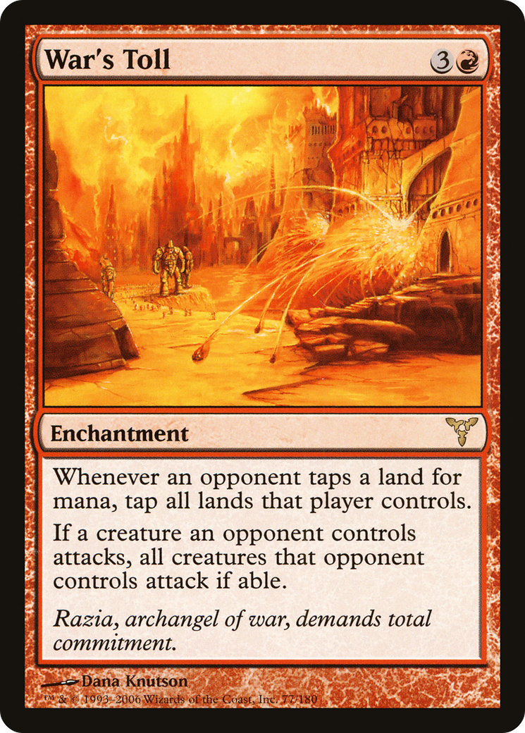 War's Toll (DIS-077) - Dissension Foil