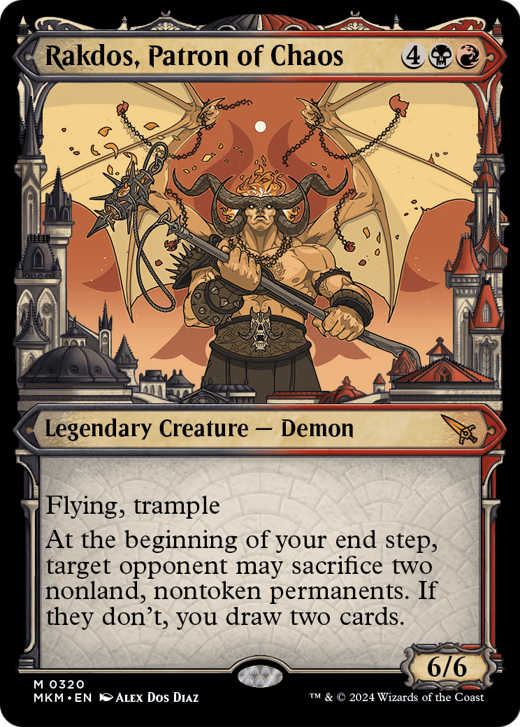 Rakdos, Patron of Chaos (Showcase) (0320) (MKM-320) - Murders at Karlov Manor: (Showcase)