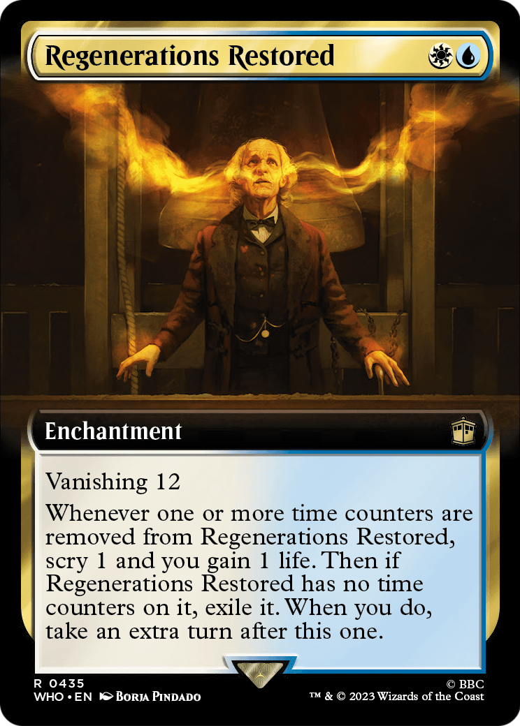 Regenerations Restored (Extended Art) (WHO-435) - Doctor Who: (Extended Art) Foil