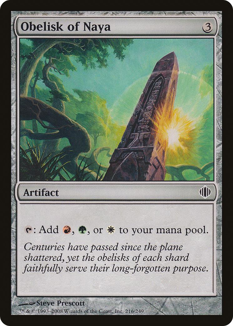 Obelisk of Naya (ALA-216) - Shards of Alara Foil