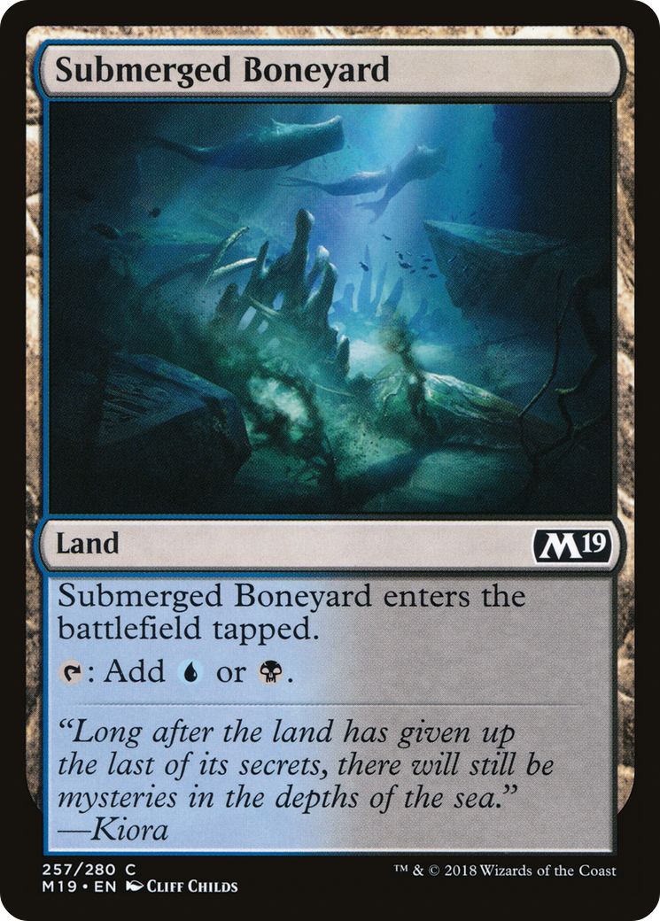 Submerged Boneyard (M19-257) - Core Set 2019 Foil