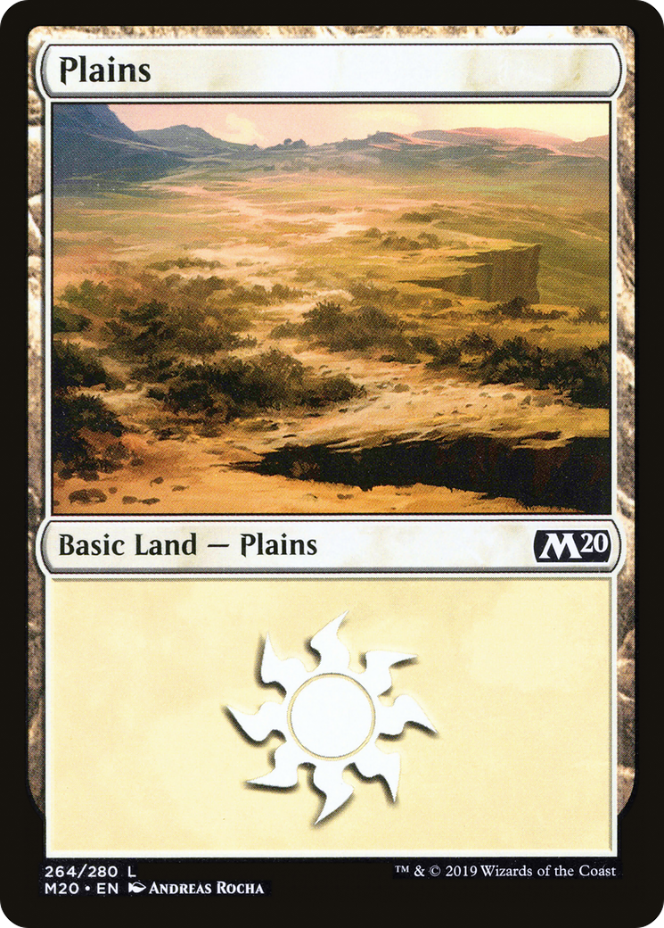 Plains (264) (M20-264) - Core Set 2020 Foil